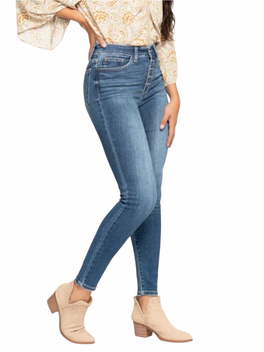 Old Navy Exposed Button Ankle Jeans